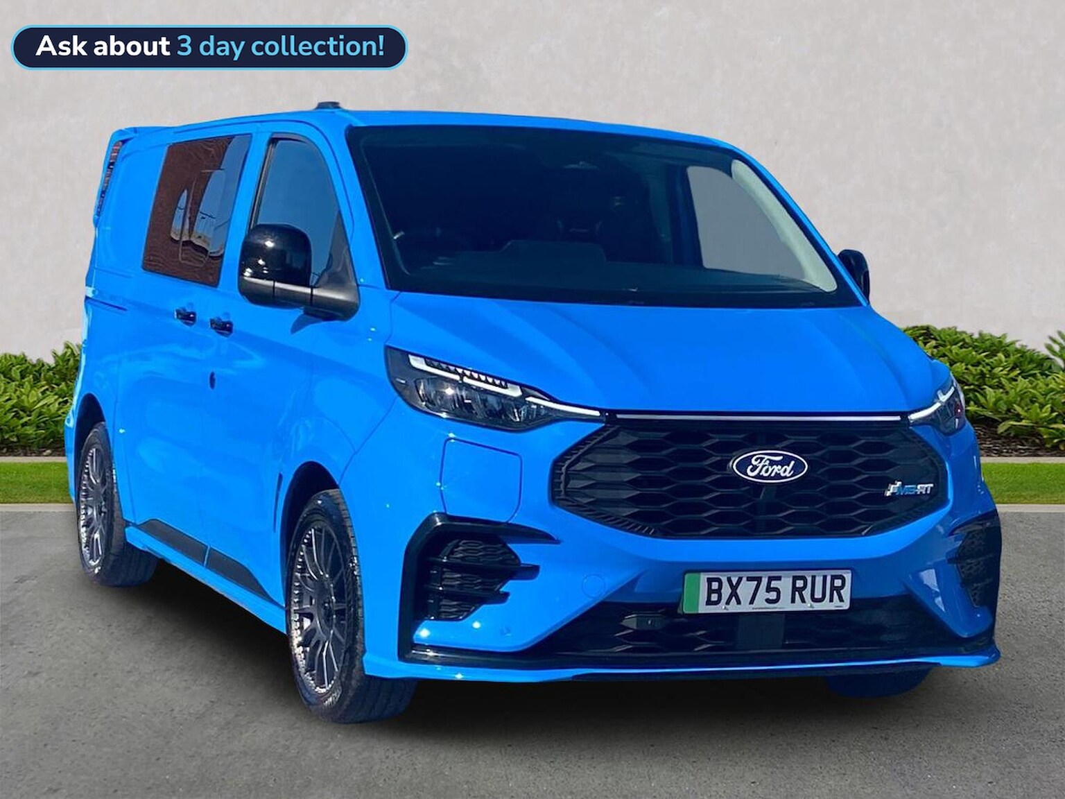 FORD E-TRANSIT CUSTOM 320 L1 ELECTRIC RWD 210Kw 65Kwh H1 Double Cab Van Ms-Rt Auto
