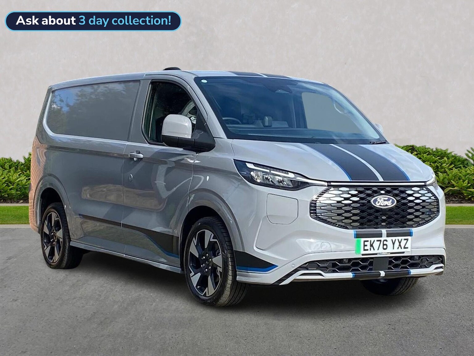 FORD E-TRANSIT CUSTOM 320 L1 ELECTRIC RWD 160Kw 71Kwh H1 Van Sport Auto