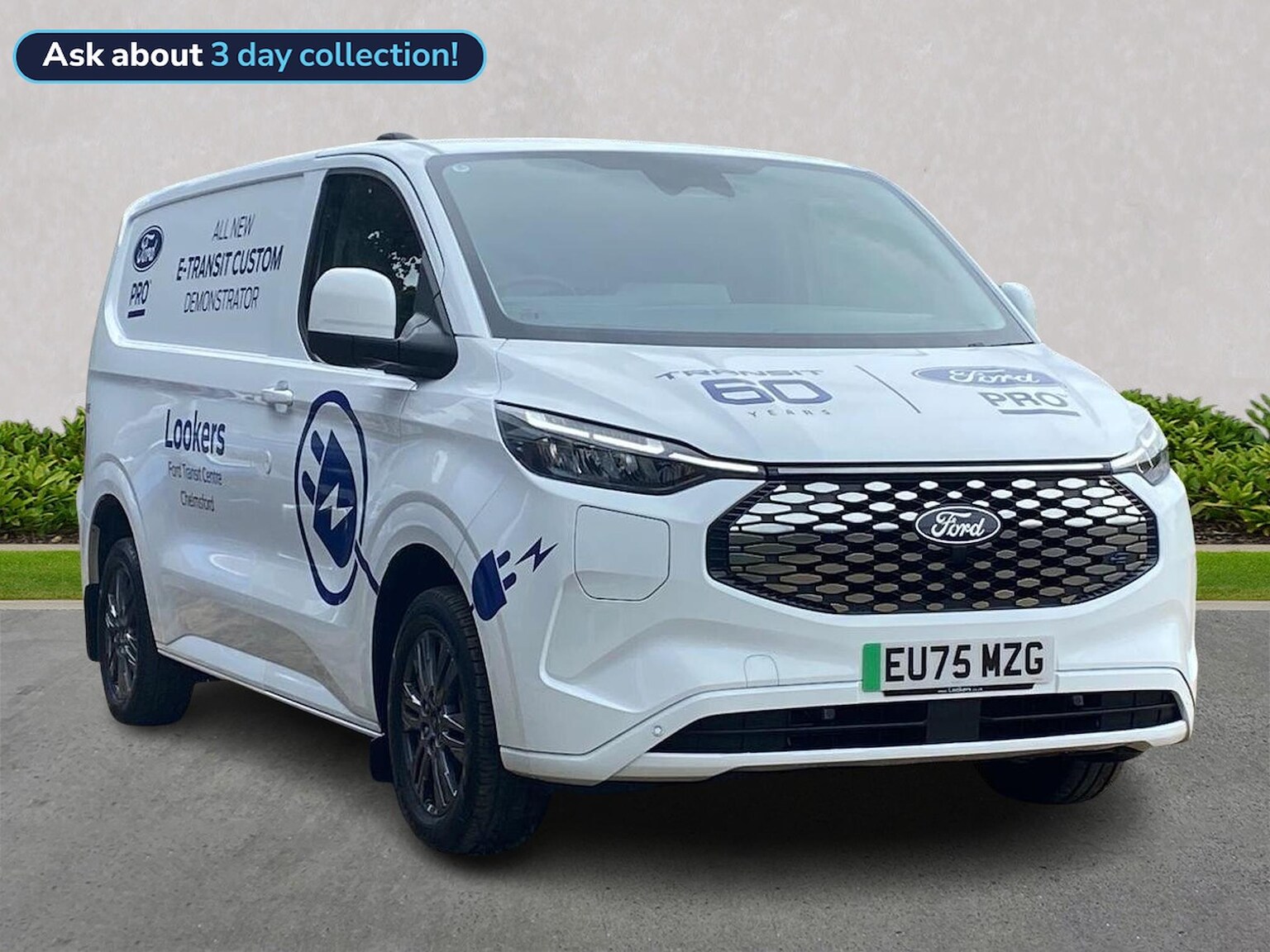 FORD E-TRANSIT CUSTOM 320 L1 ELECTRIC RWD 100Kw 65Kwh H1 Van Limited Auto