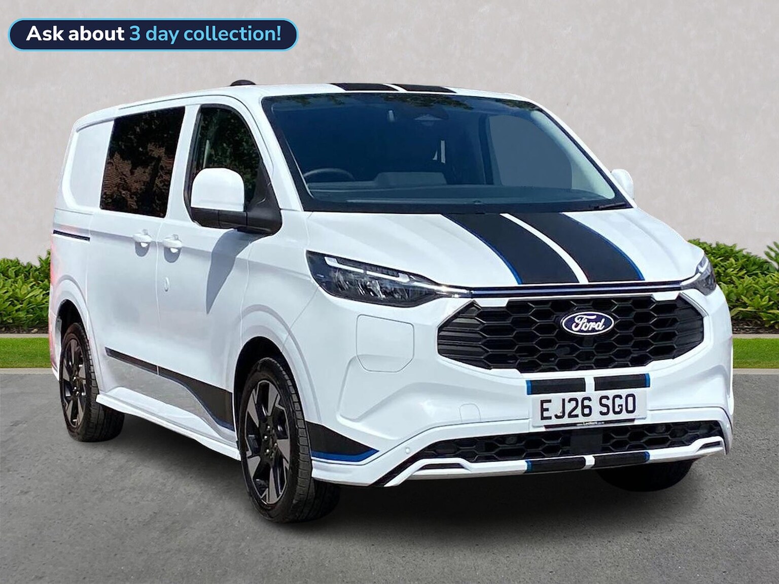 FORD TRANSIT CUSTOM 320 L1 PETROL FWD 2.5 Phev 232Ps H1 Double Cab Van Sport Auto