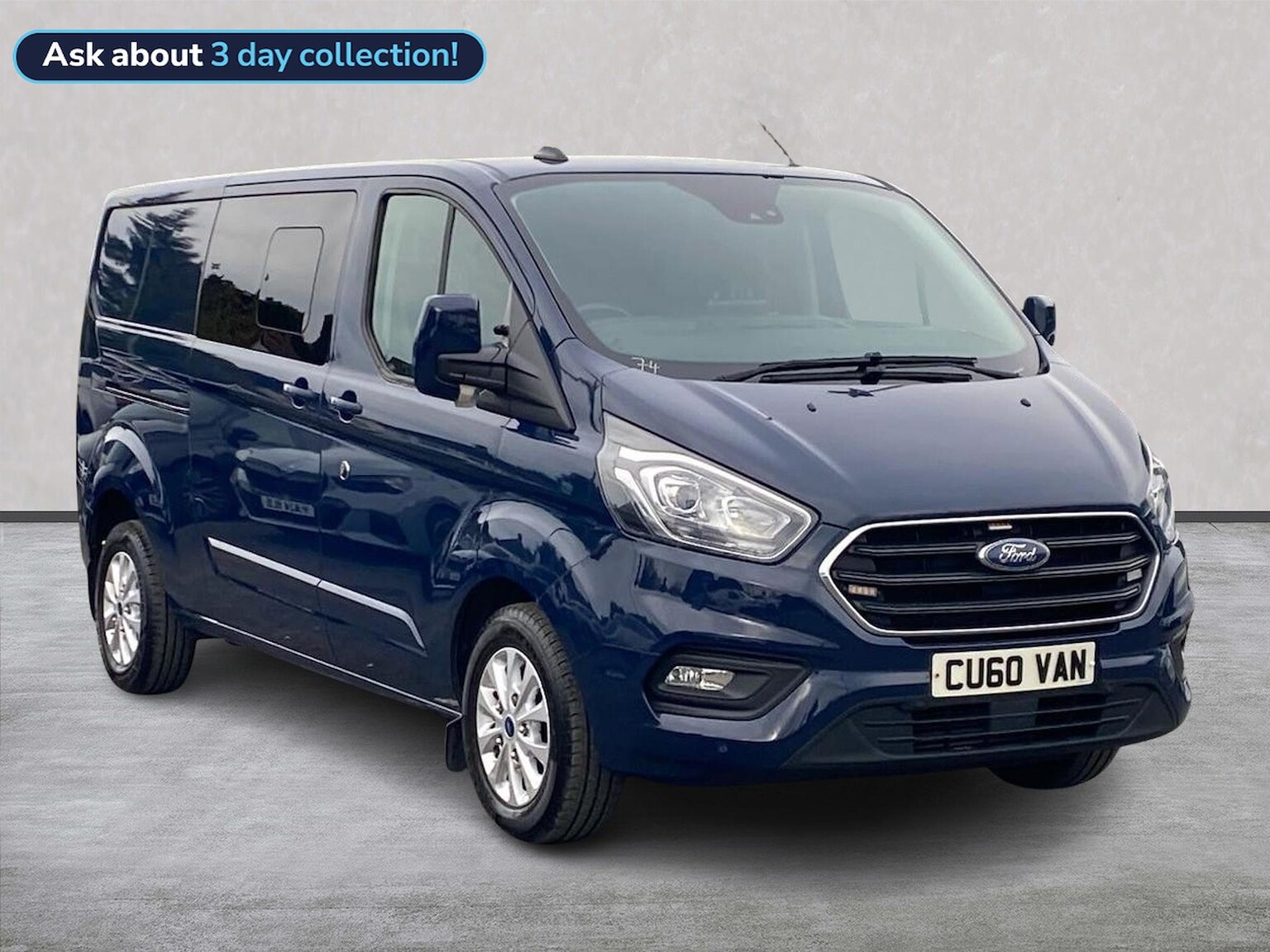 FORD TRANSIT CUSTOM 300 L2 DIESEL FWD 2.0 Ecoblue 130Ps Low Roof D/Cab Limited Van