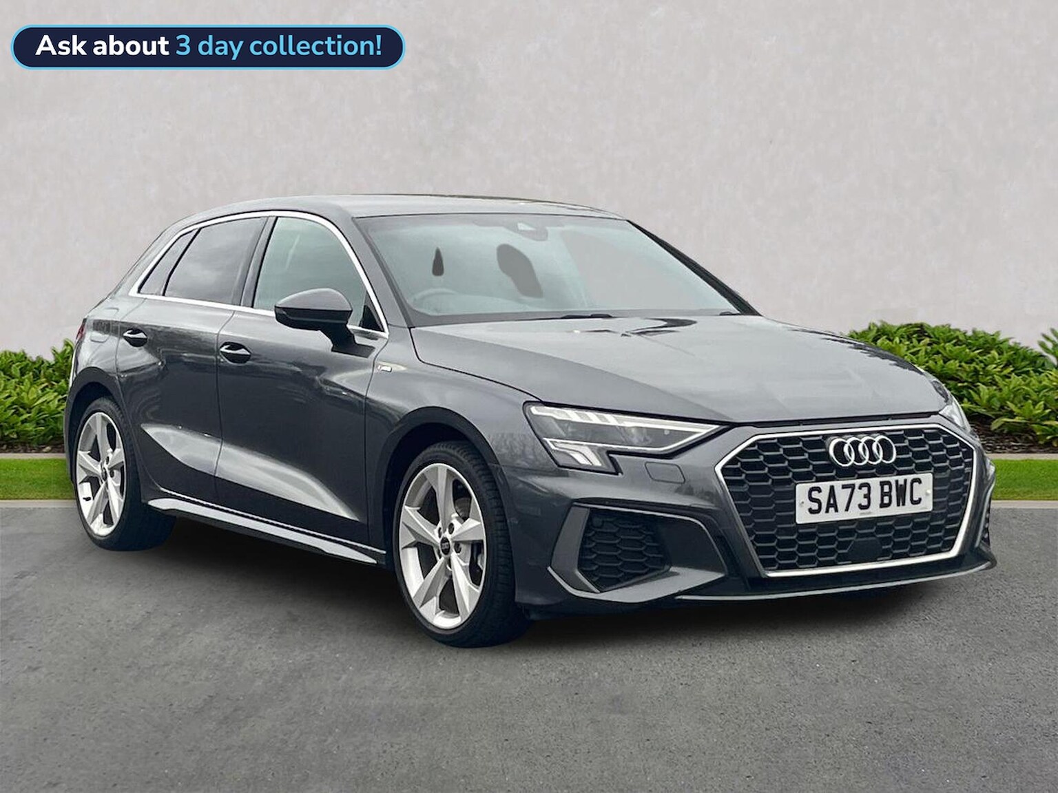 AUDI A3 SPORTBACK 1.0 Tfsi 30 S Line Sportback 5Dr Petrol Manual Euro 6 (S/S) (110 Ps)
