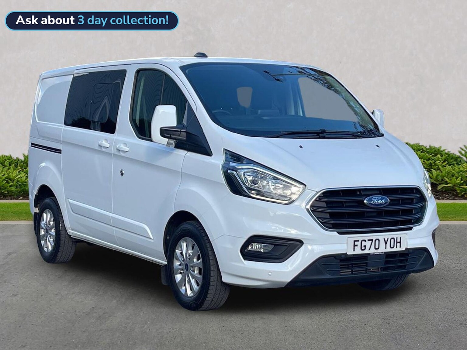 FORD TRANSIT CUSTOM 300 L1 DIESEL FWD 2.0 Ecoblue 130Ps Low Roof D/Cab Limited Van