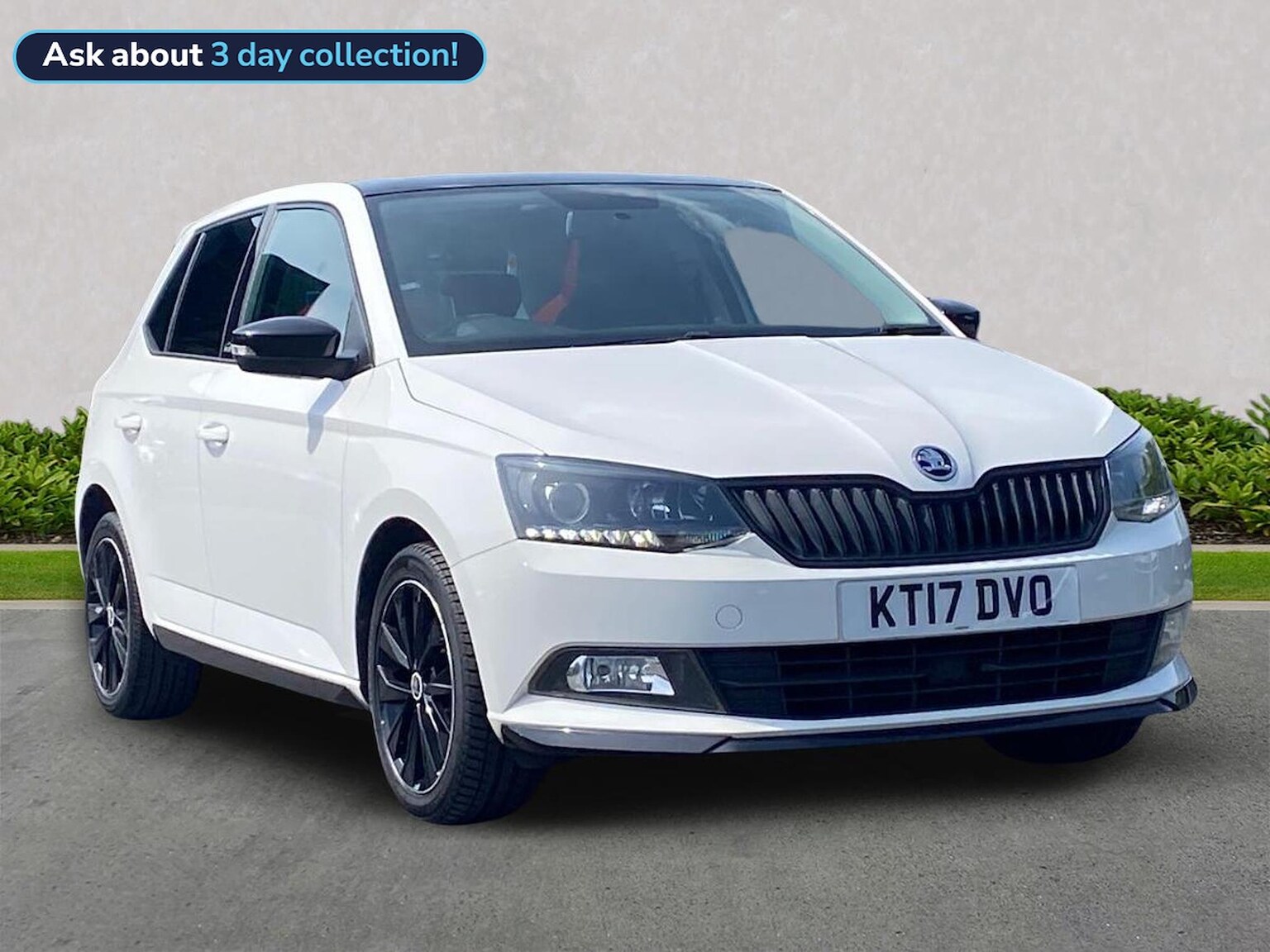 2017 SKODA FABIA HATCHBACK 2017 FABIA MONTE CARLO AIR CONDITIONING PETROL HATCHBACK MANUAL 72,612 MLS... photo