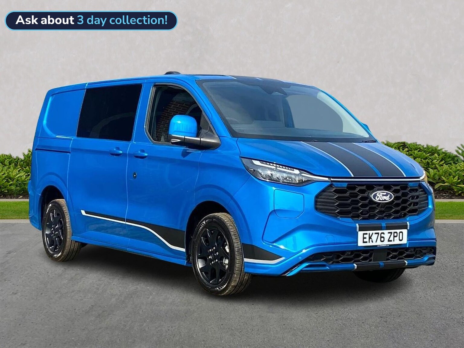 FORD TRANSIT CUSTOM 320 L1 PETROL FWD 2.5 Phev 232Ps H1 Double Cab Van Sport Auto
