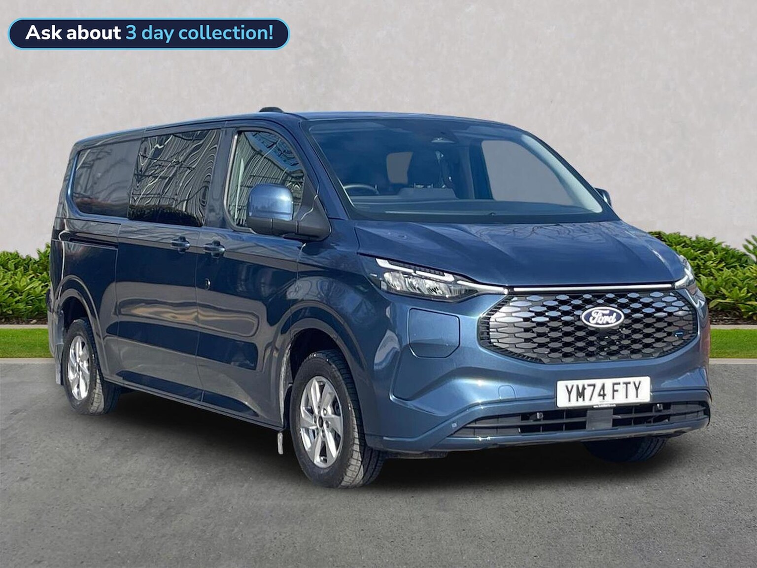 FORD E-TRANSIT CUSTOM 320 L2 ELECTRIC RWD 100Kw 65Kwh H1 Double Cab Van Limited Auto